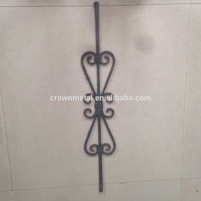 Gray iron stair flower, customizable iron staircase handrails, indoor iron stair handrail home decoration hot sale