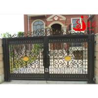 Elegant sliding wrought iron main gate design/steel gate/iron gate