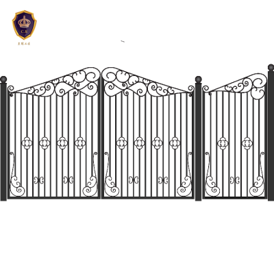 R0136 Modern style solid wrought iron gates for sale