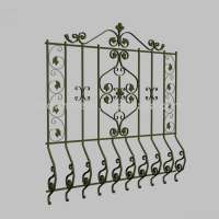 Handmade forging wrought iron windows for sale