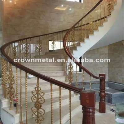 Spiral staircase in the villa